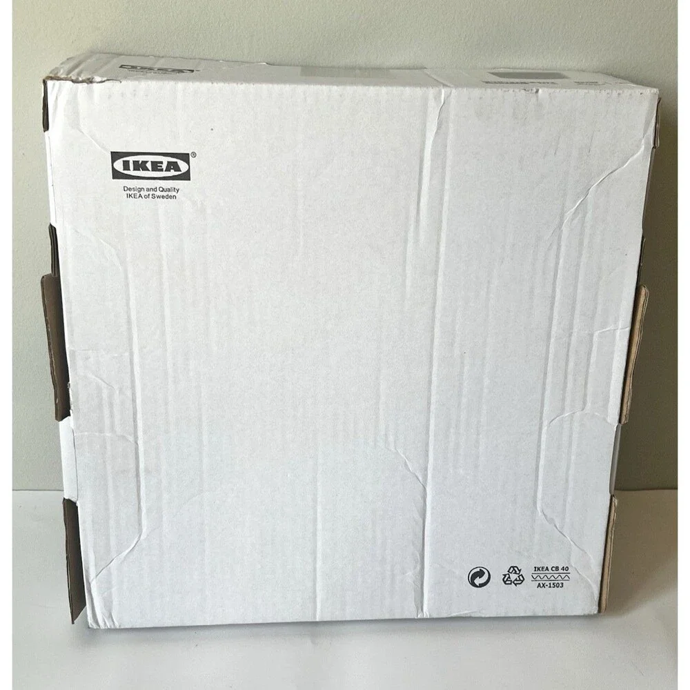 NEW IKEA RULLAN FABRIC LAMP SHADE GRAY 13